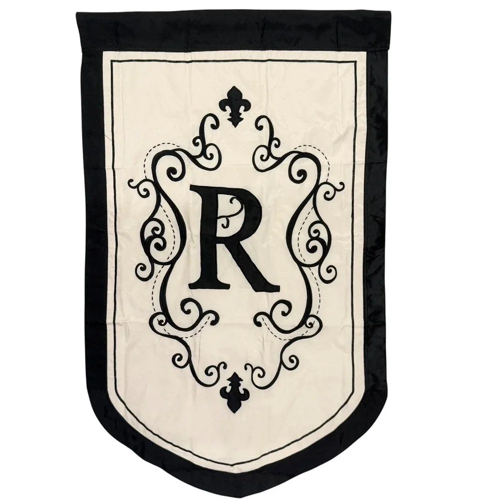 Libbie Avenue Monogram R House Flag 44